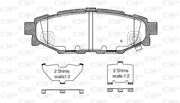 OPEN PARTS Jarrupala, levyjarru BPA1136.12